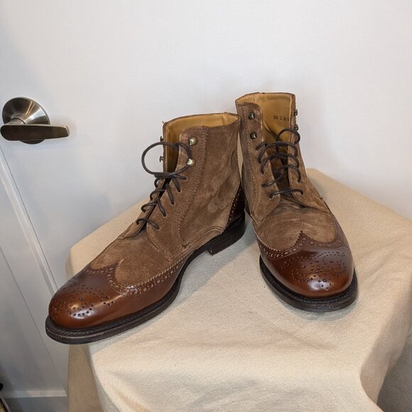 Bowen Equestrian Oxford Style Lace-Up Leather Boots - sz 7.5 - Picture 15 of 16